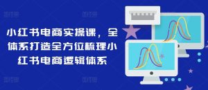 小红书电商实操课，全体系打造全方位梳理小红书电商逻辑体系