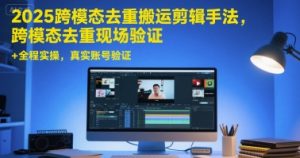 2025跨模态去重搬运剪辑手法，跨模态去重现场验证 +全程实操，真实账号验证