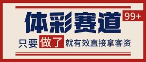 体彩赛道获客SOP 自热矩阵精准拓客 日引99+