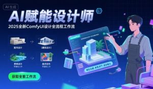 AI赋能设计师， 2025全新comfyui设计全流程工作流 ，室内-建筑-景观-美术，零基础直接上手