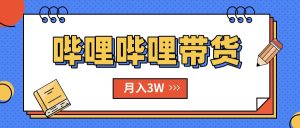 （15597期）B站哔哩哔哩带货秘籍，新风口，抢占红利，单月轻松破万【附SOP手册】