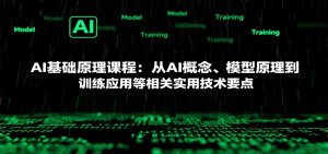 AI基础原理课程：从AI概念、模型原理到训练应用等相关实用技术要点