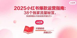 （15946期）2025小红书爆款运营指南：38个独家流量秘笈，快速掌握从冷启动到月销5万+