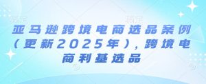 亚马逊跨境电商选品案例(更新2025年10月)，跨境电商利基选品